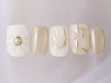 アイネイルズ 新宿店(I nails)/淡色ミラーフラワー9480円