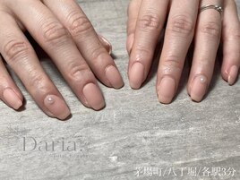 ワンカラー　マットネイル　新川