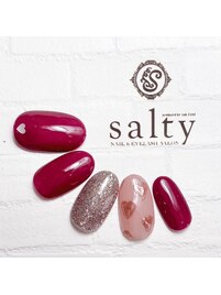 ミラーハートネイル