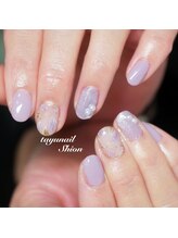 たゆ ネイル(たゆnail)/パープルマグネットネイル♪