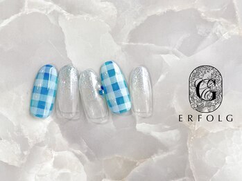 エアフォルク 銀座(ERFOLG)/エアブラシ×ギンガムチェック☆