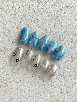 ゼロ アトリエ(ZERO Atelier)/夏のきらめきネイル