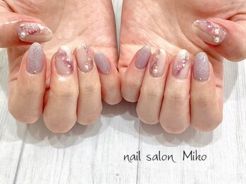 ミコ(Miko)の写真/【豊富なデザイン×技術力】シンプル～ニュアンスまで沢山のデザイン有！高技術でモチも◎パラジェル変更可