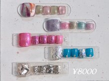 ツィンクルネイル(Twinkle Nail)/フットネイル￥8000
