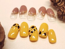 ネウィ ネイル 銀座(newi nail)/アニマルネイル　秋カラー