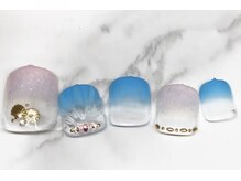 クリスタルネイル パークプレイス店/人魚の鱗ネイル