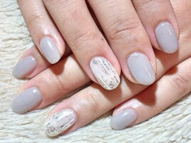 【ハンド】アイスグレー×ライン