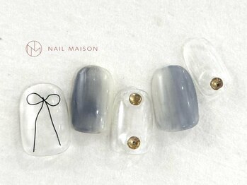 ネイルメゾン 梅田(NAIL MAISON)/リボングラデストーン