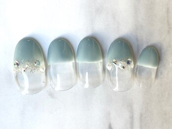 プティリボン 武蔵小金井店(PetitRibbon)/simple くすみクリアフレンチ