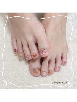 マリーネイル(Marie nail)/#フットネイルお持込みネイル