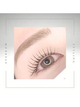 eyelash perm × eyebrow styling