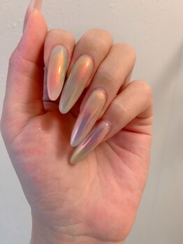 桜ネイルサロン/ミラーネイル