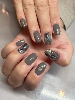 ゼロ アトリエ(ZERO Atelier)/大理石ネイル