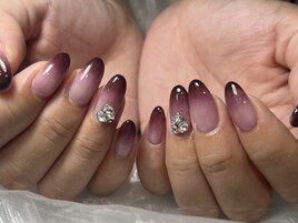 オリジナルで調合した複雑カラー