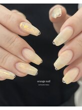 アディション(Addition)/yellow orange nail