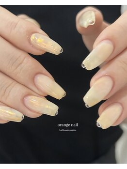アディション(Addition)/yellow orange nail