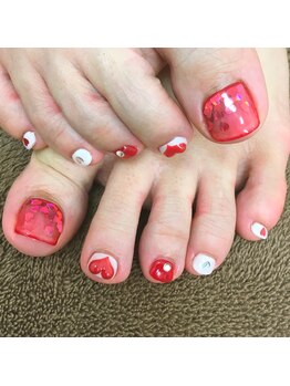 ネイルサロン パピヨン(Nail Salon Papillon)/春も可愛いフットジェルを！