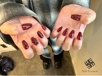 ネイル エミュスト(Nail Emuest)/ボルドーワンカラー