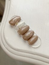 ゼロ アトリエ(ZERO Atelier)/大人っぽリボンnail