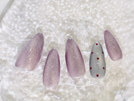 ハートホロネイル