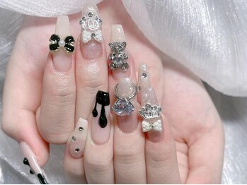 クイーンズネイルサロン(Queen's nail salon)の写真/パーツ1500種類以上の取り揃え◎【チップスカルプ】パーツつけ放題※期間限定※ ￥13990