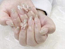 レアリゼ ネイル(Realiser nail)/ラメグラ&蝶々ネイル