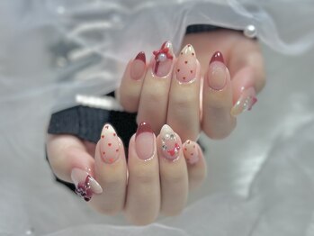 ぷりゅねる 心斎橋/赤ハートフレンチ☆