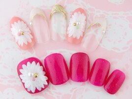 ハンド＆フットお揃いネイル