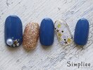 【HAND】星デザインネイル