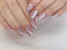 アルティノ ネイル ガーデン(altino nail garden)/マグネット×ピンク×キラキラ