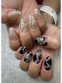 アシメなオシャレネイル