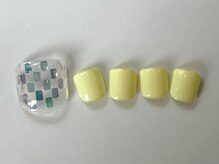 ネイルメゾン 天神店(NAIL MAISON)/タイルホロイエロー夏¥9000