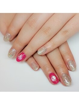 キャッツアイトーキョー 高円寺店(Cat's eyeTOKYO)/1本アート＋パラジェル(1100円)