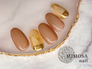 ミモザネイル(MIMOSA Nail)/ニュアンス×ミラー