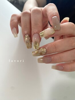 シェル埋尽くし&ぷっくりネイル