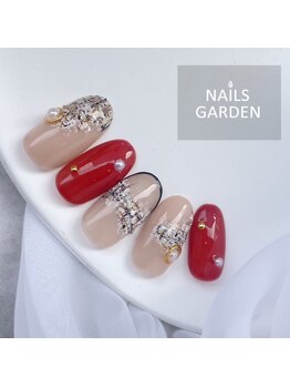 ネイルズガーデン(NAILS GARDEN)/ツイードネイル