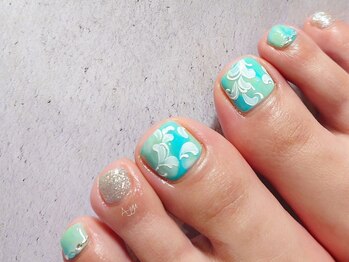 ネイルサロン アージュ(Nail Salon A jyu)の写真/《新規☆フットネイル¥8500～》丁寧なケアで持ち◎見映え◎夏前からのケアが大切☆