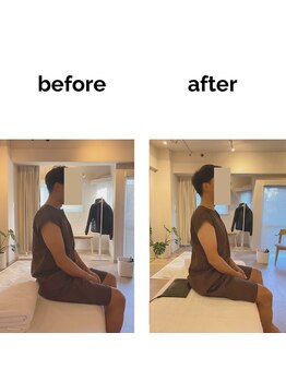 フィデル(fidele)/頚肩凝りとゴルフ調整例