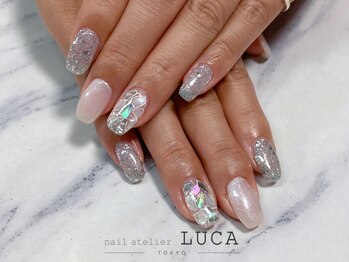 ネイルアトリエルカ(nail atelier LUCA)/W-232 シェルステンドグラス