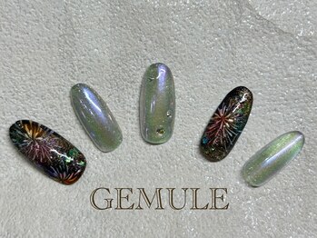 ネイルアンドアイラッシュ ジェムール 川越店(Nail&Eyelash GEMULE)/8月新作デザイン