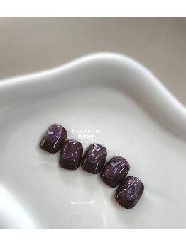 NAIL SALON -PREMA-/パープルニュアンスデザイン
