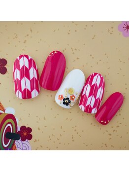 ラ カゼッタ(La casetta)/手描き和柄ネイル