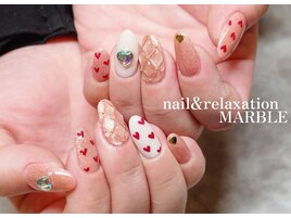 ハートネイル（つけ放題¥7700）