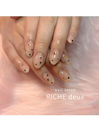 カラフルストーンネイル