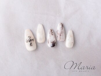 マリアアイビューティー 西梅田(Maria Eye Beauty)/シンプルオフィスネイル☆彡
