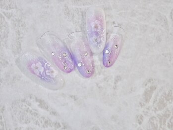 ラルネイル 大宮(Lull. nail)/*紫陽花*塗りかけ*