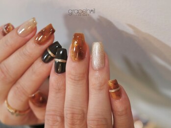 べっこうネイル/フィルイン