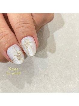 ル ソレイユ(Le soleil)/Xmasネイルリボン byさとみ