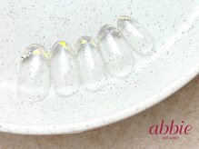 ネイルサロン アビー グランデュオ蒲田店(abbie)/auroraガラスフレンチ¥12155