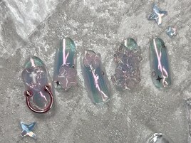 チークオーロラネイル